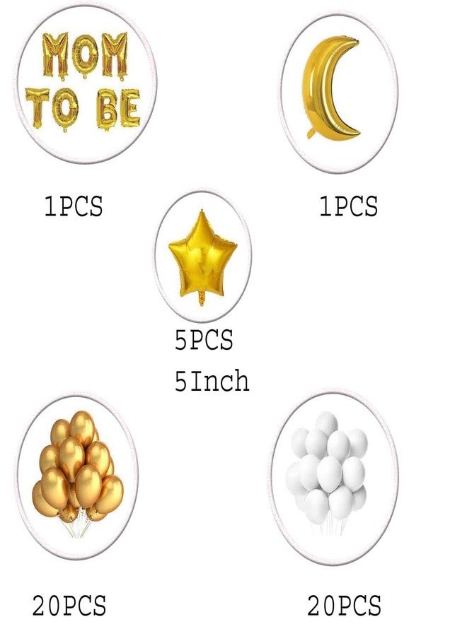 SOI Mom To Be Decoration Items - 53Pcs | Mom To Be Decorations | Mom To Be Decoration Items Set | Mom To Be Props for Photoshoot | Maternity Shoot Props Accessories | Mom To Be Balloons - Image 2